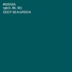 #00565A - Deep Sea Green Color Image